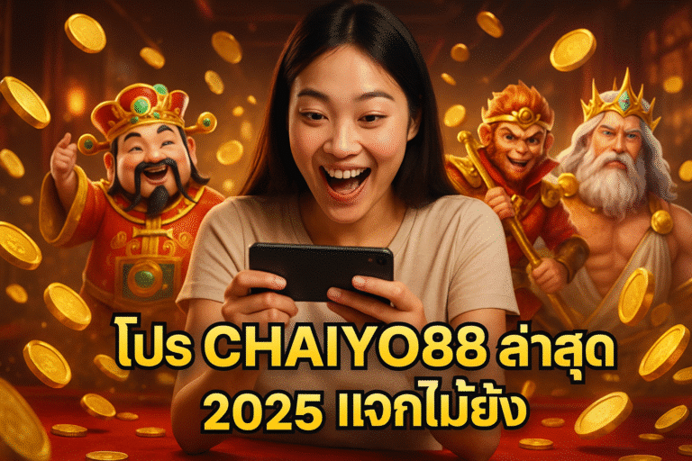 โปร CHAIYO88 ล่าสุด 2025 แจกไม่ยั้ง