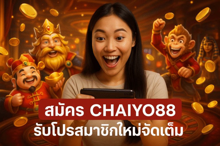 สมัคร CHAIYO88 รับโปรสมาชิกใหม่จัดเต็ม